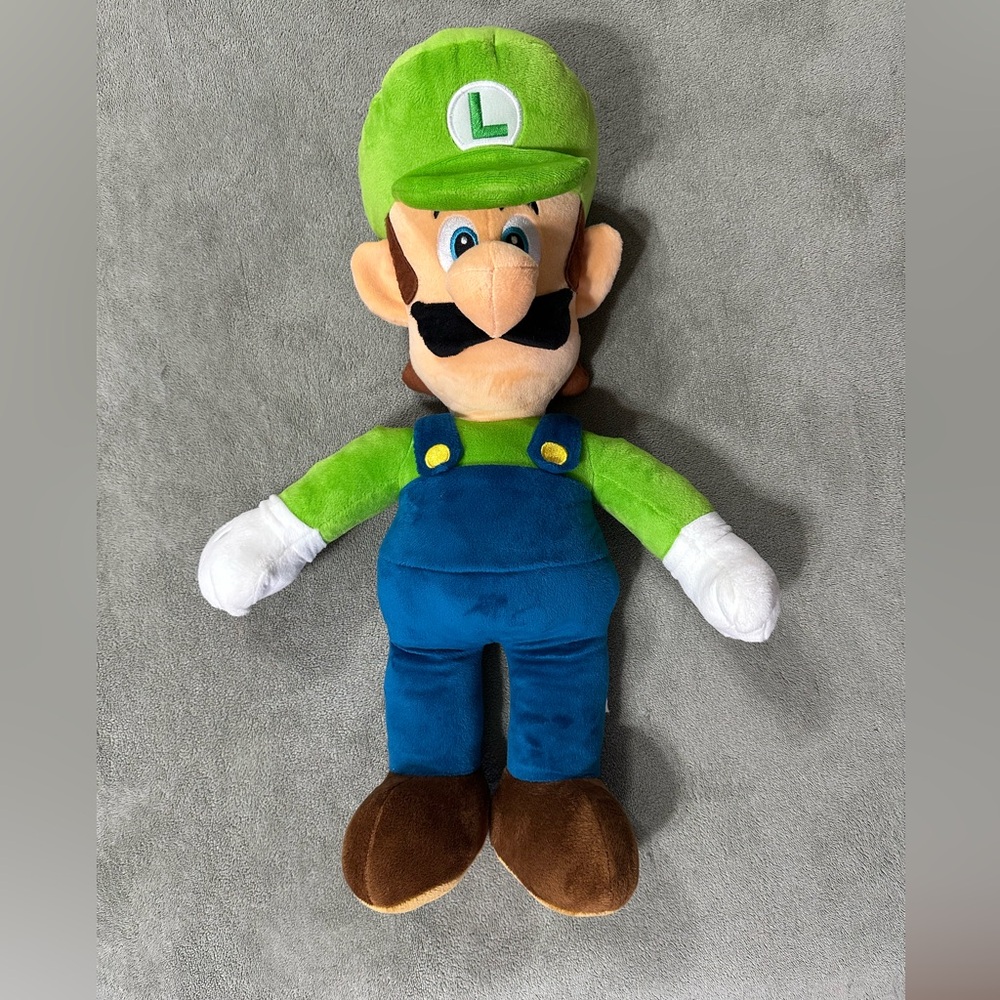 Nintendo Mario Brothers Luigi Large Plush Doll 20 inch